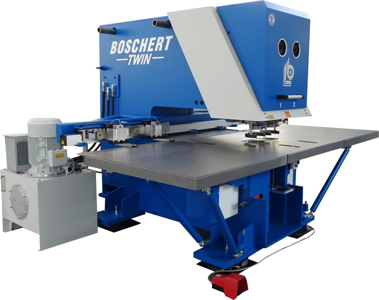 Punching machine for sheet metal working tasks from Boschert – with FAEBI® rubber air springs from Bilz
